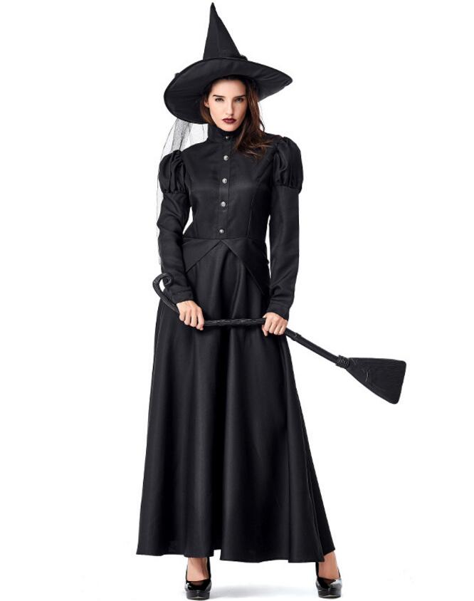 F1957 The Wizard Costume of Halloween Women Witch Costume Adult
